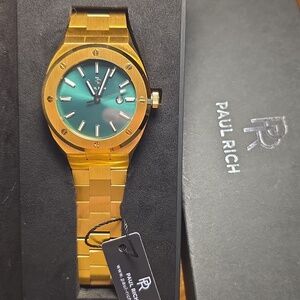 Paul Rich Gold and Green Men's Watch